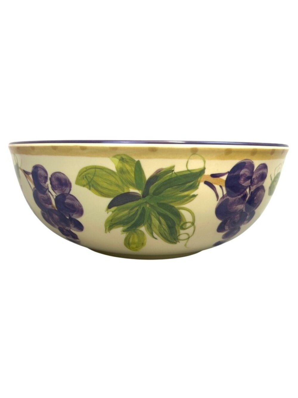 Tabletops Unlimited Melamine Serving Bowl 11" Grapes Tuscan Outdoor Dining